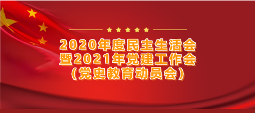 威廉希尔集团党委召开——2020年度民主生活会暨2021年党建工作会（党史教育动员会）